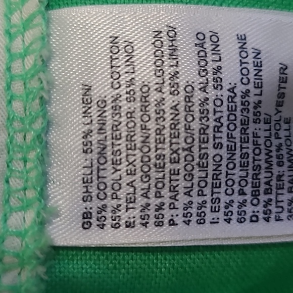 EUC The North Face Shorts Women's sz 10 Green Linen/Cotton Blend Shorts - Picture 5 of 8